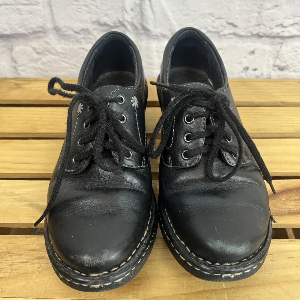 Eastland Foreside Y2K Dark Academia Leather Chunky Heel Oxford Shoes Size 6